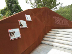 金湾耐候钢挡土墙